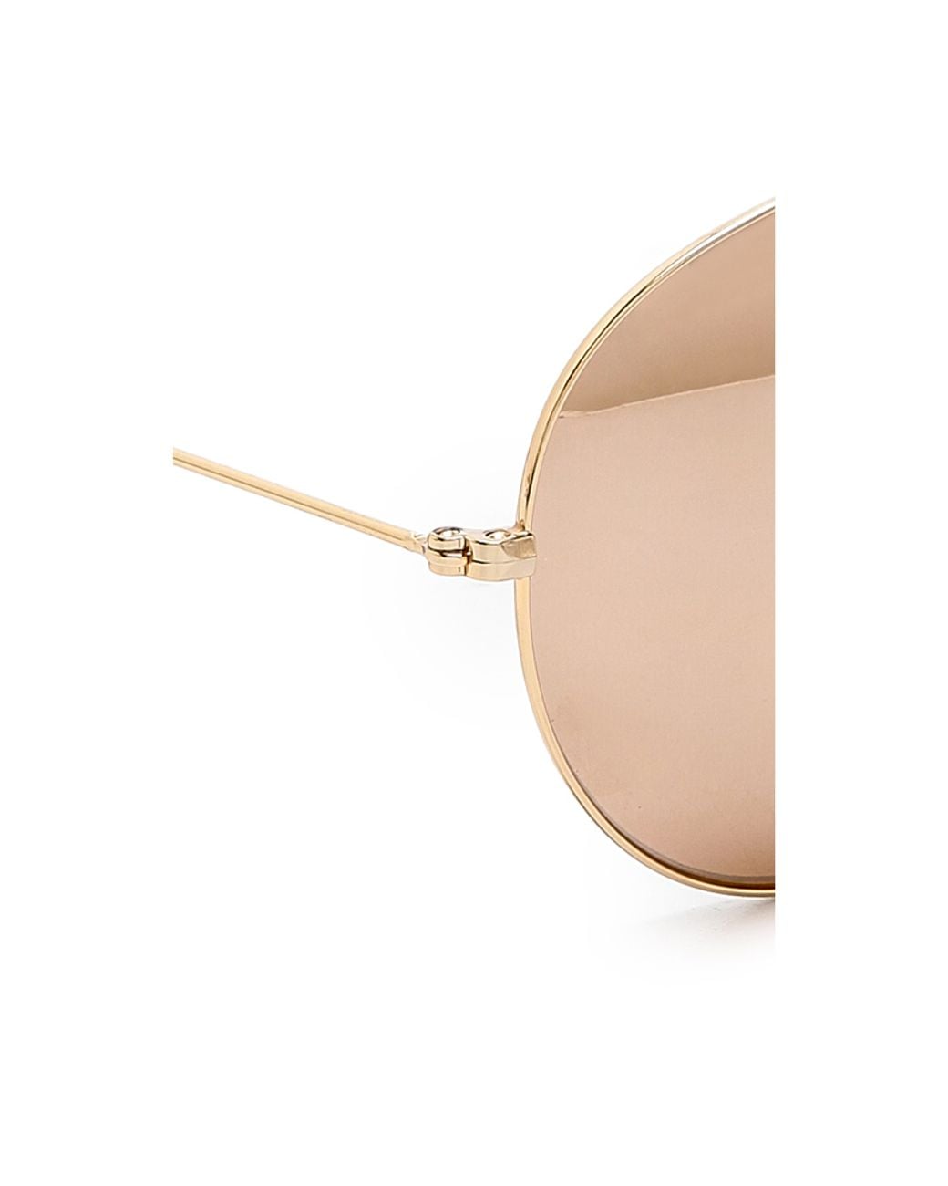 Victoria Beckham 18K Gold Mirror Aviator Sunglasses - Gold  display picture 2