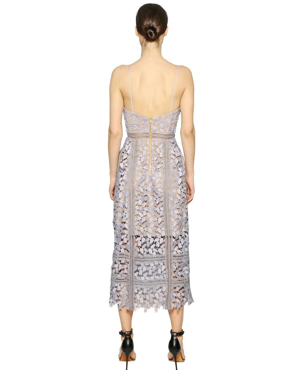 Arabella lace midi dress discount