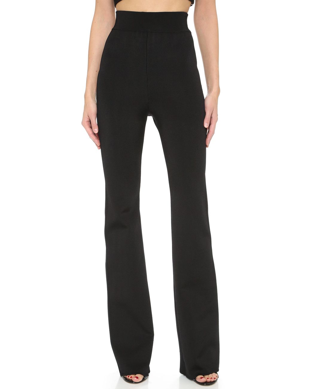Cushnie et Ochs Knit High Waisted Pants in Black Lyst