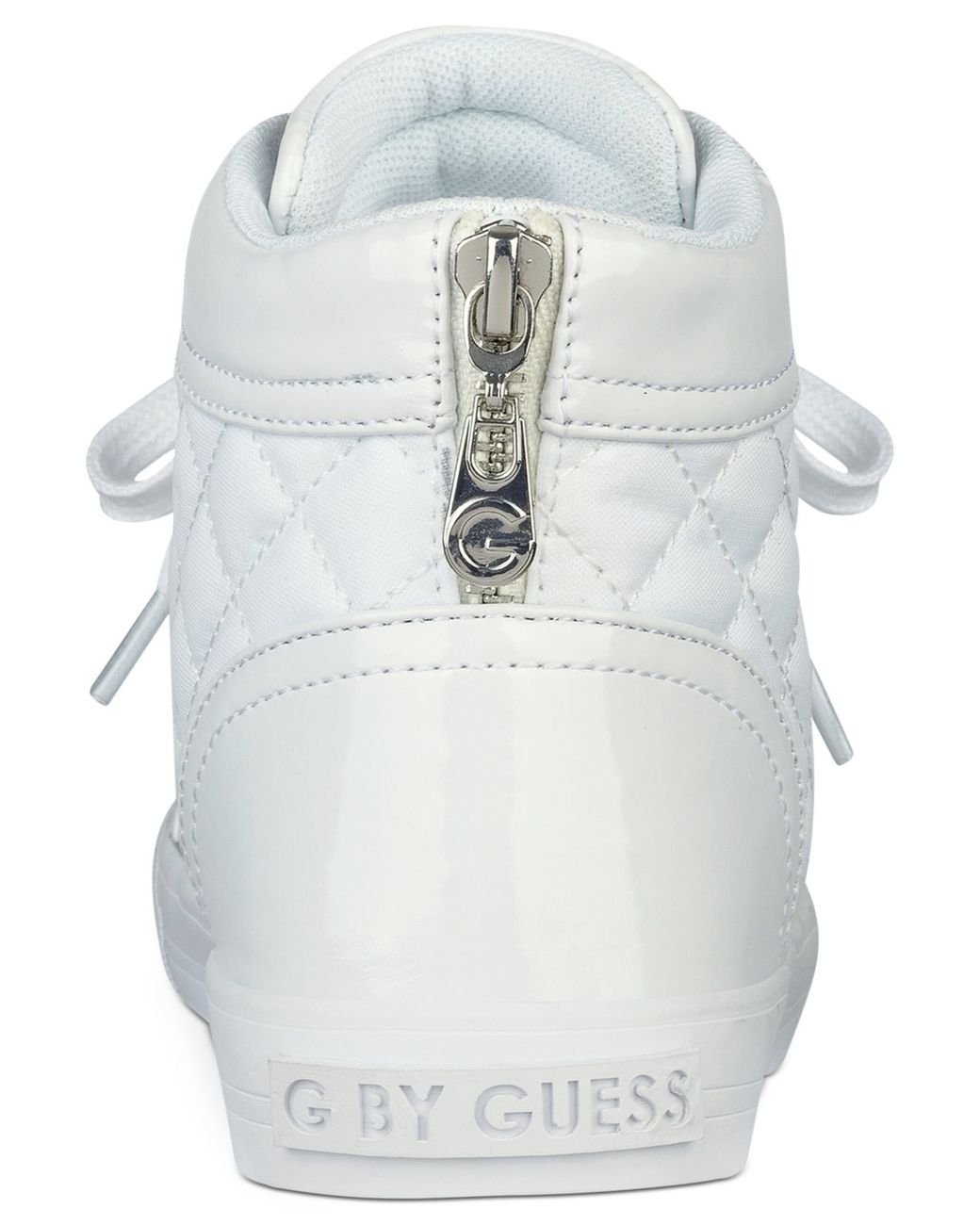 by Guess Quilted Sneakers in White Lyst