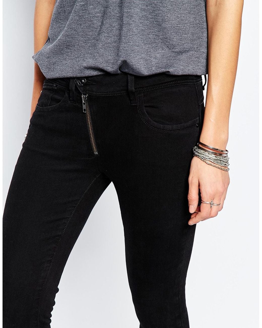 G-Star RAW Denim Lynn Zip High Flare 