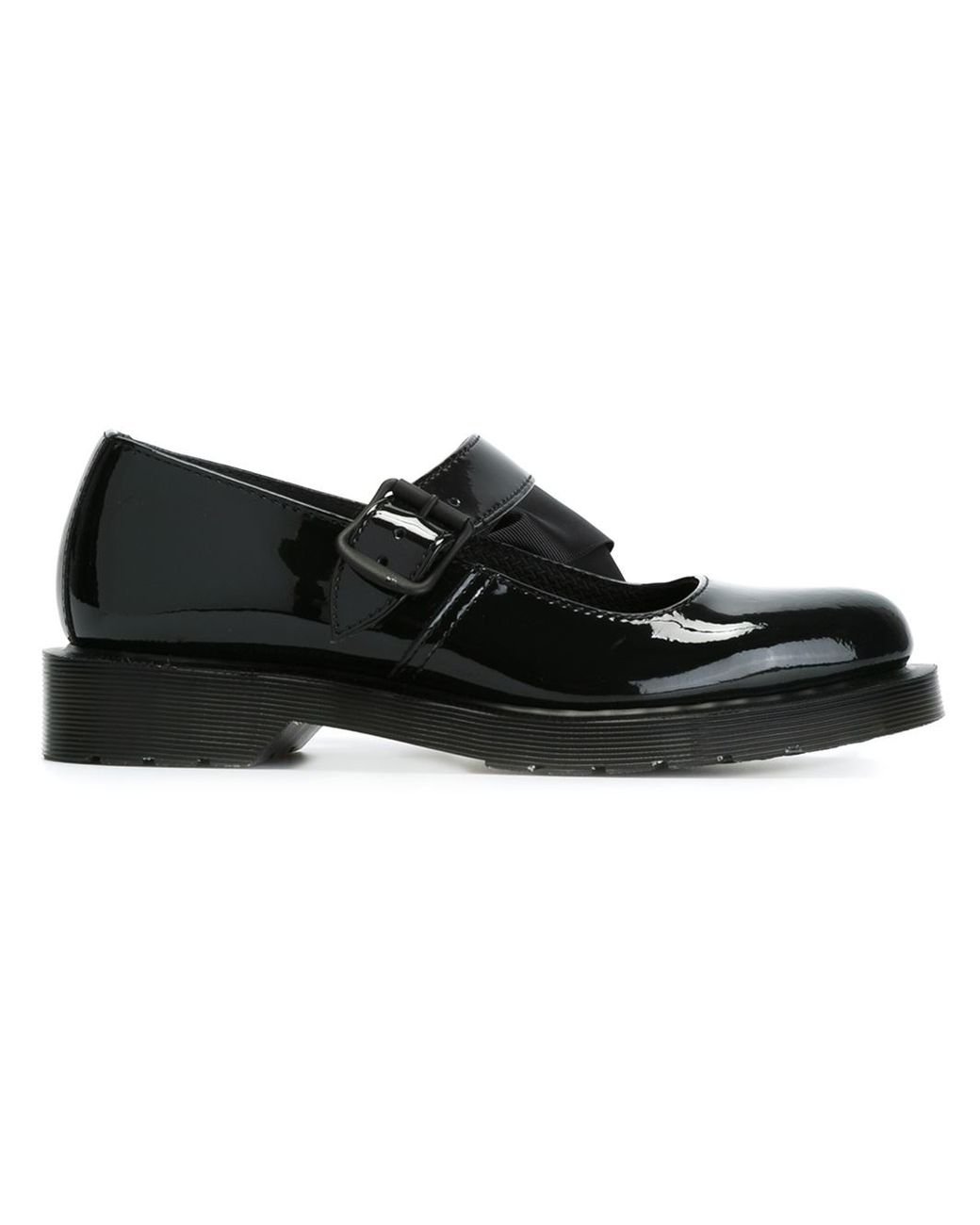 Dr. Martens Mariel Patent-Leather Mary-Jane Shoes in Black | Lyst UK