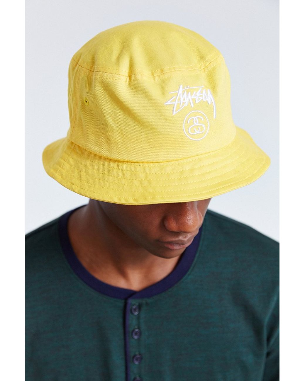 Stussy Cotton Stock Lock Bucket Hat in 