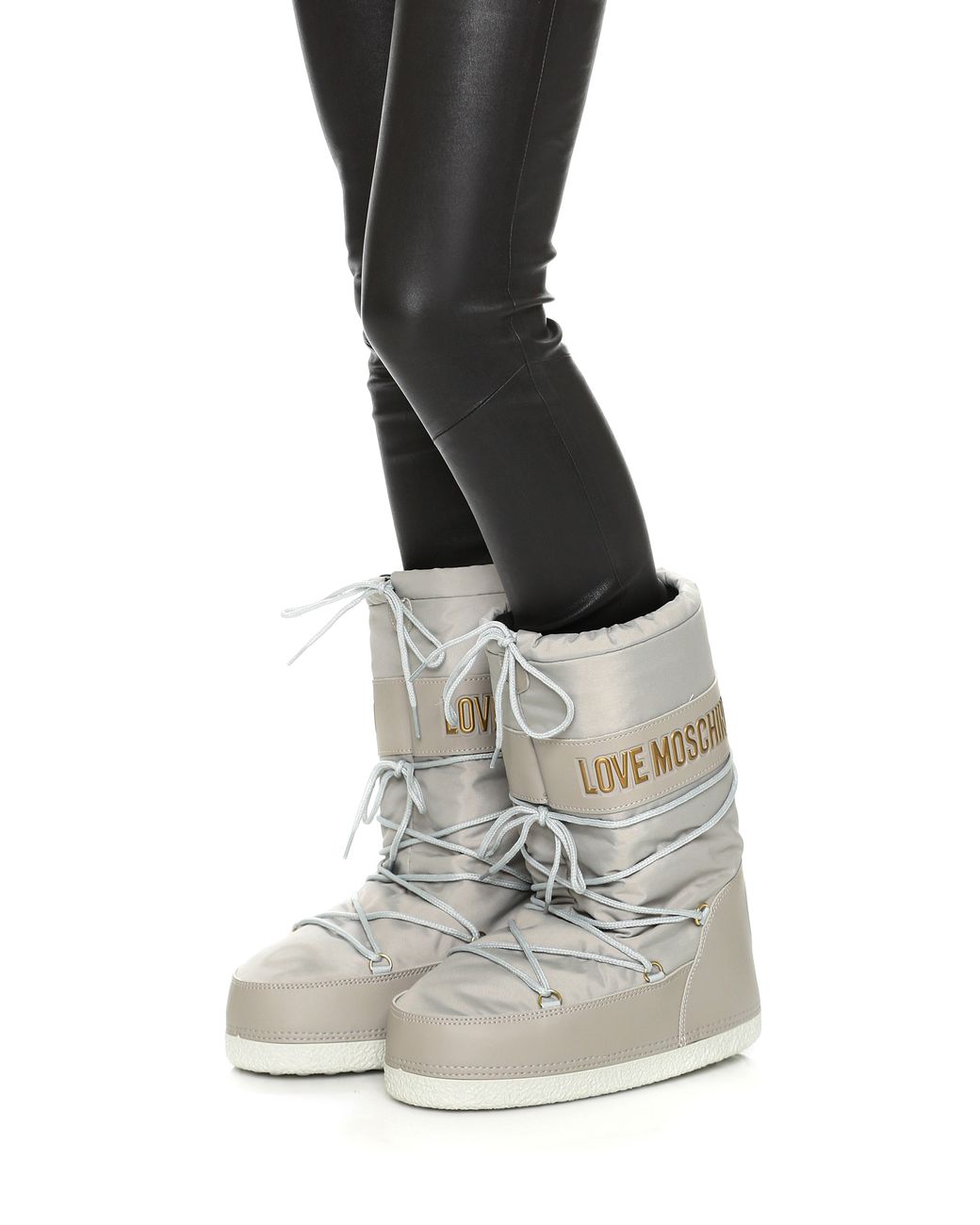 Boutique Moschino Love Moschino Snow Boots - White in Gray | Lyst