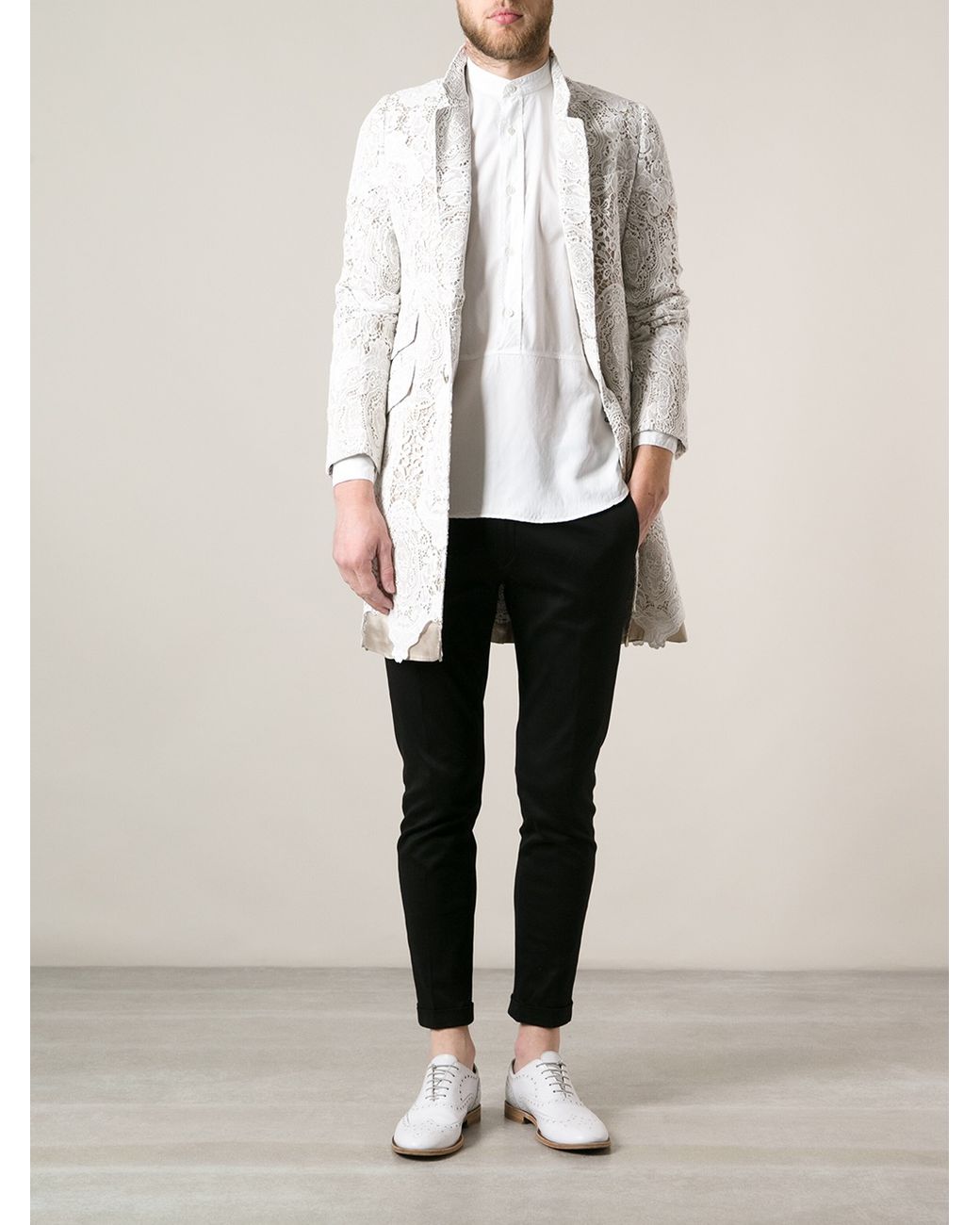 Alexander mcqueen white jacket best sale