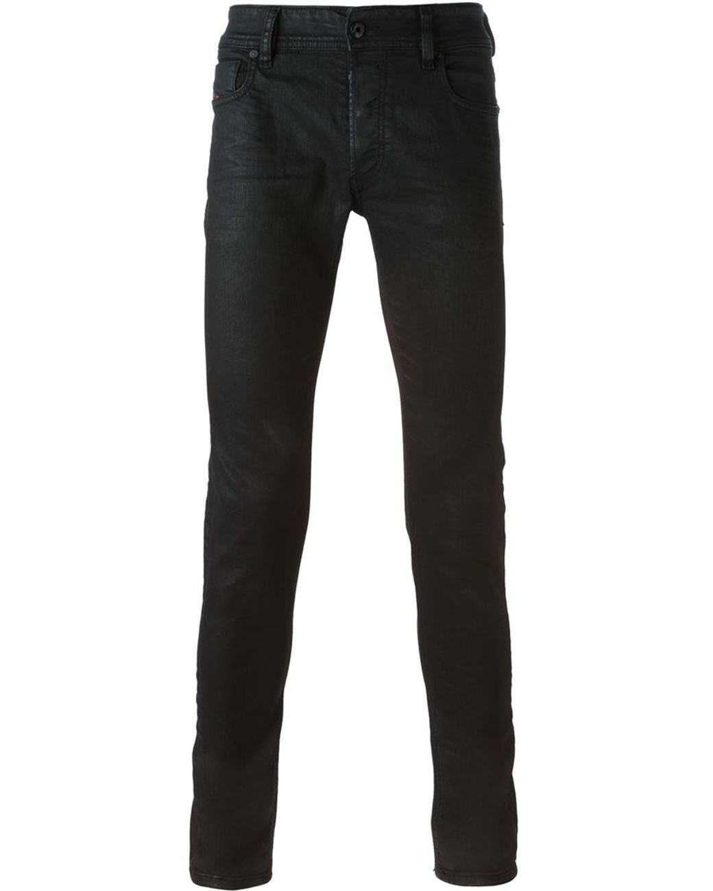 パンツ DIESEL coated skinny denim jeans DIESEL Skinny Coated Jeans in Black for Men | Lyst UK