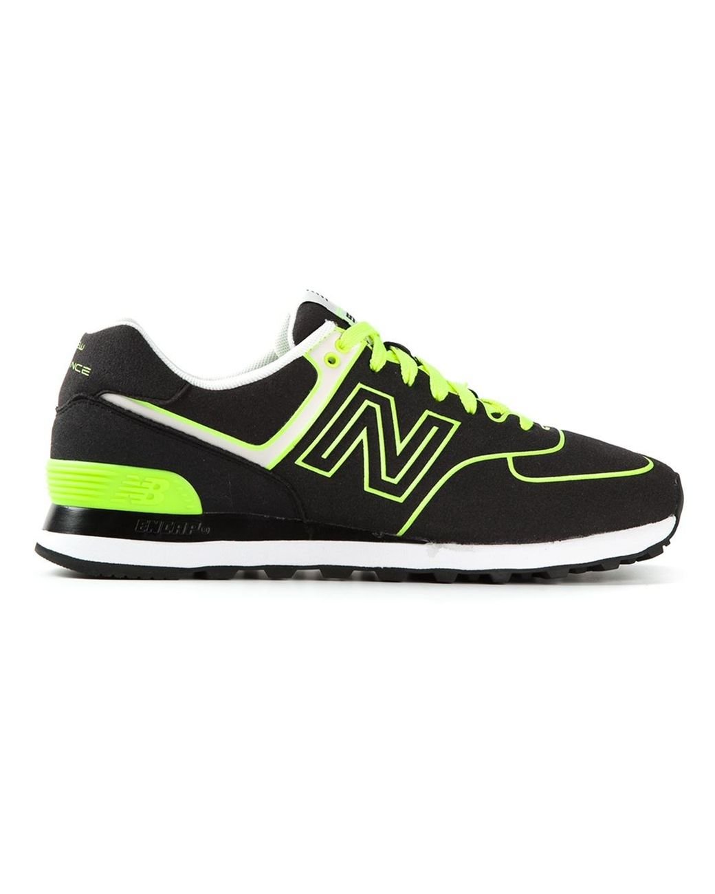New Balance 'Neon Lights 574' Sneakers in Black for Men | Lyst