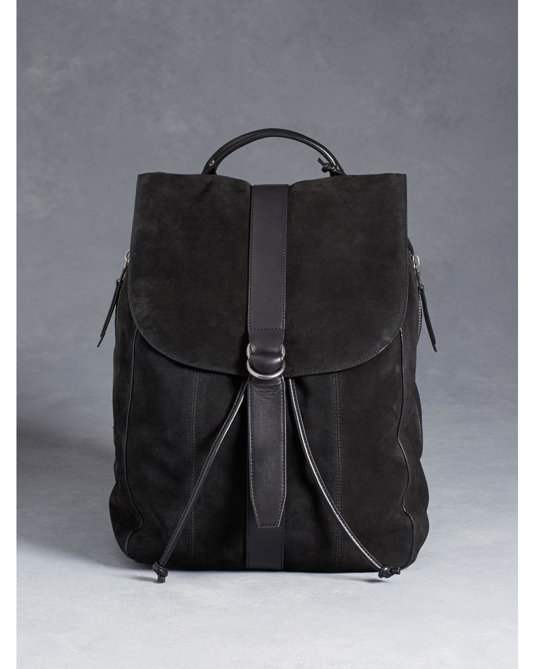 John varvatos leather backpack store