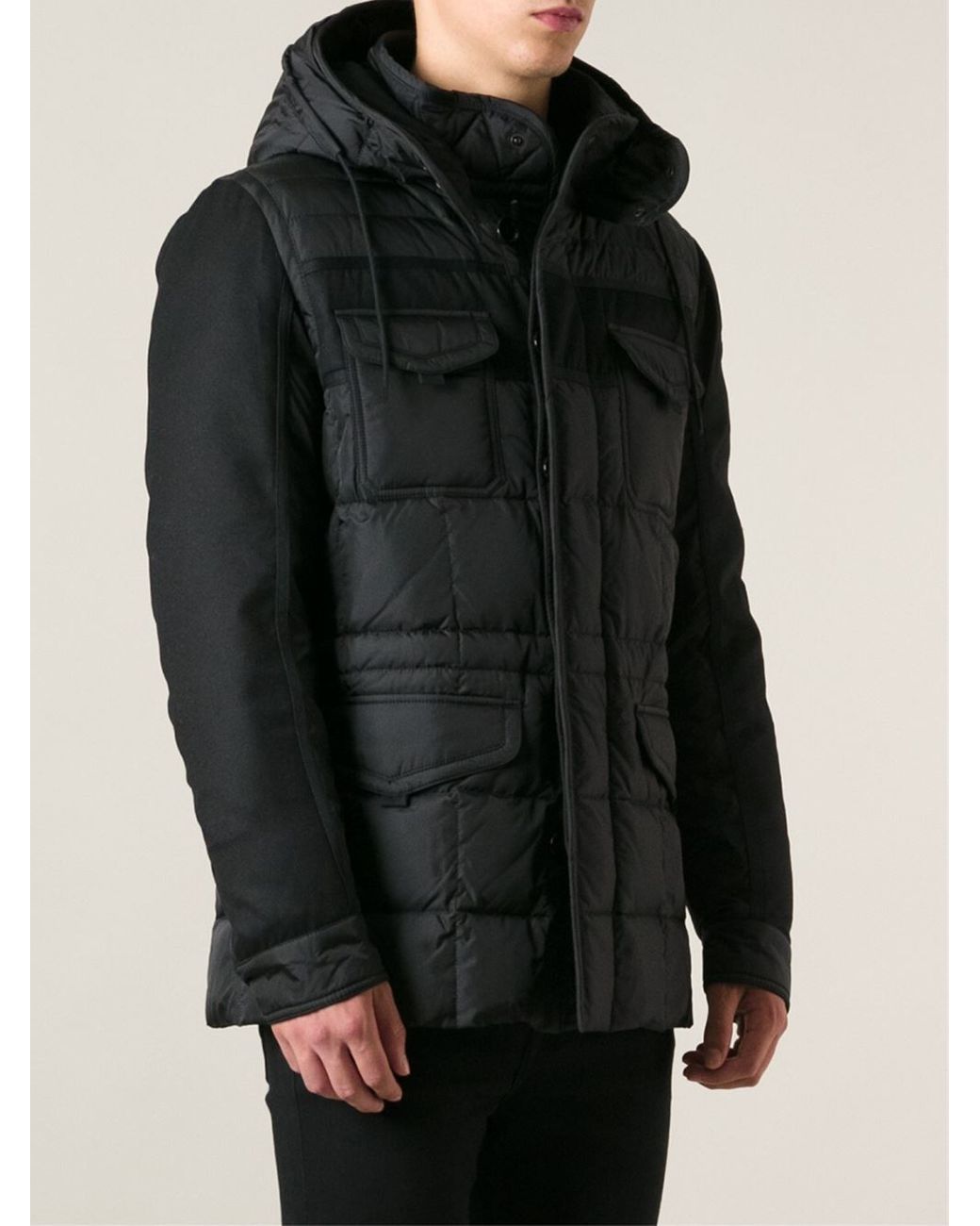 Moncler 'Jacob' Padded Jacket in Black for Men | Lyst