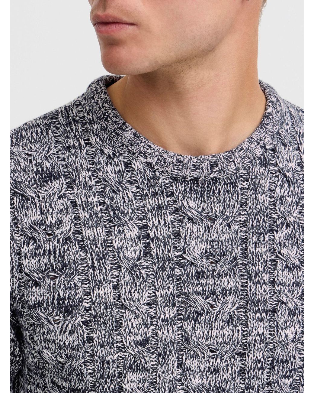 Solid Pullover Philemon in Blue für Herren