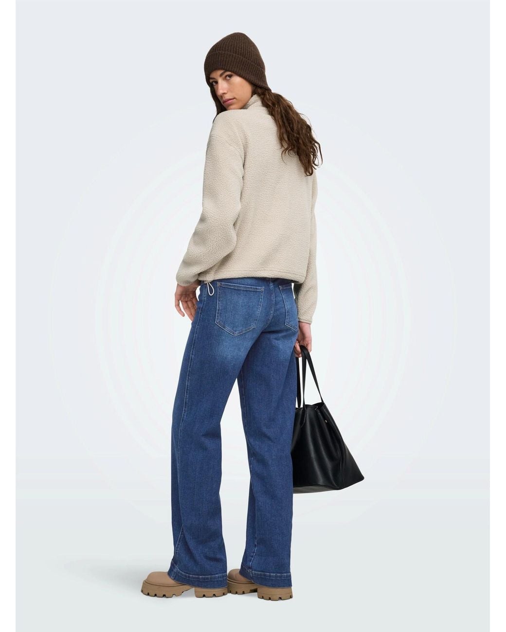 ONLY White Pullover Onlzelia