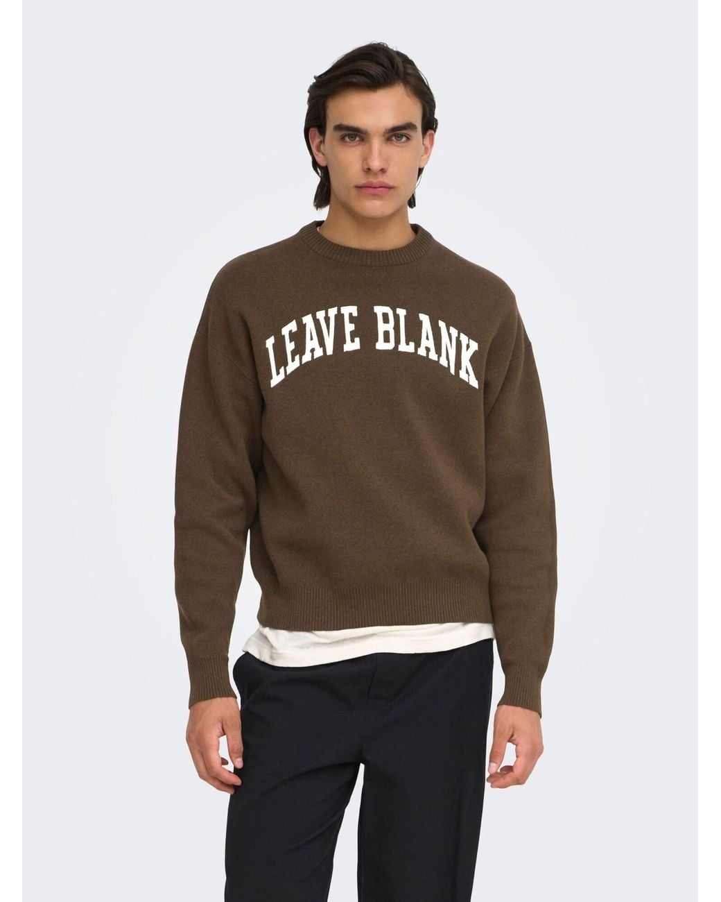 Only & Sons Pullover Pine in Brown für Herren
