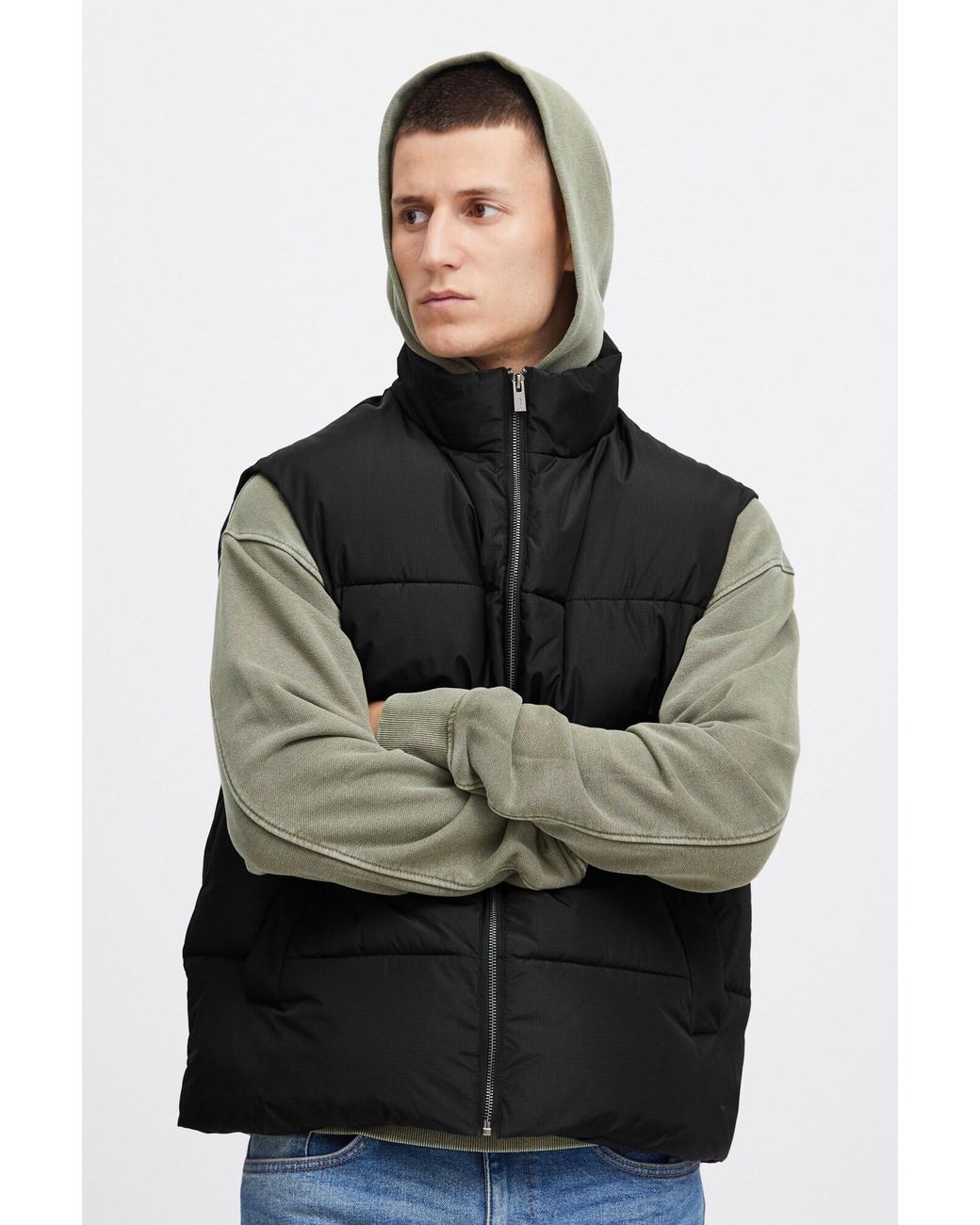 Solid Weste Leo in Black für Herren