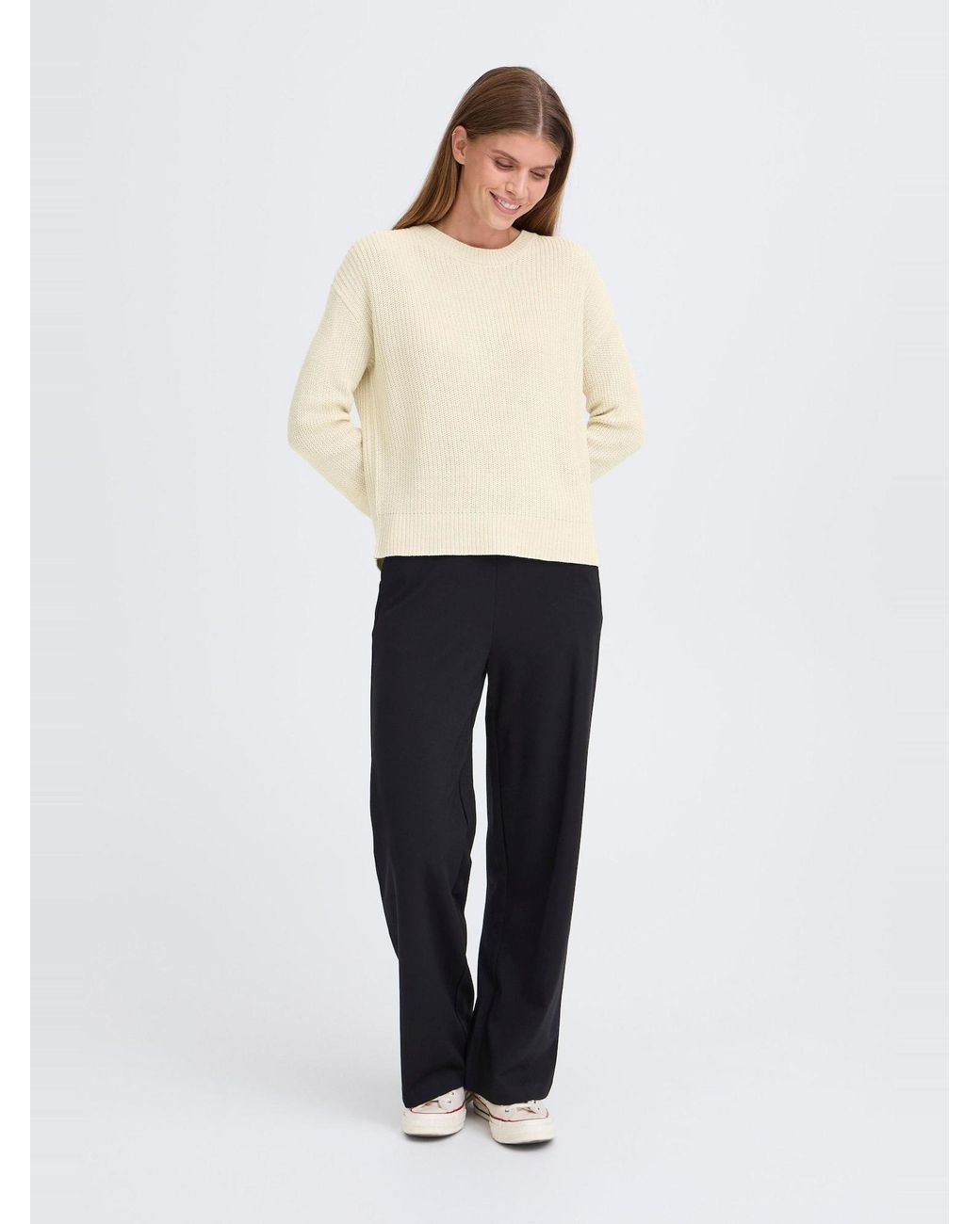Oxmo White Strickpullover Oxfkimni