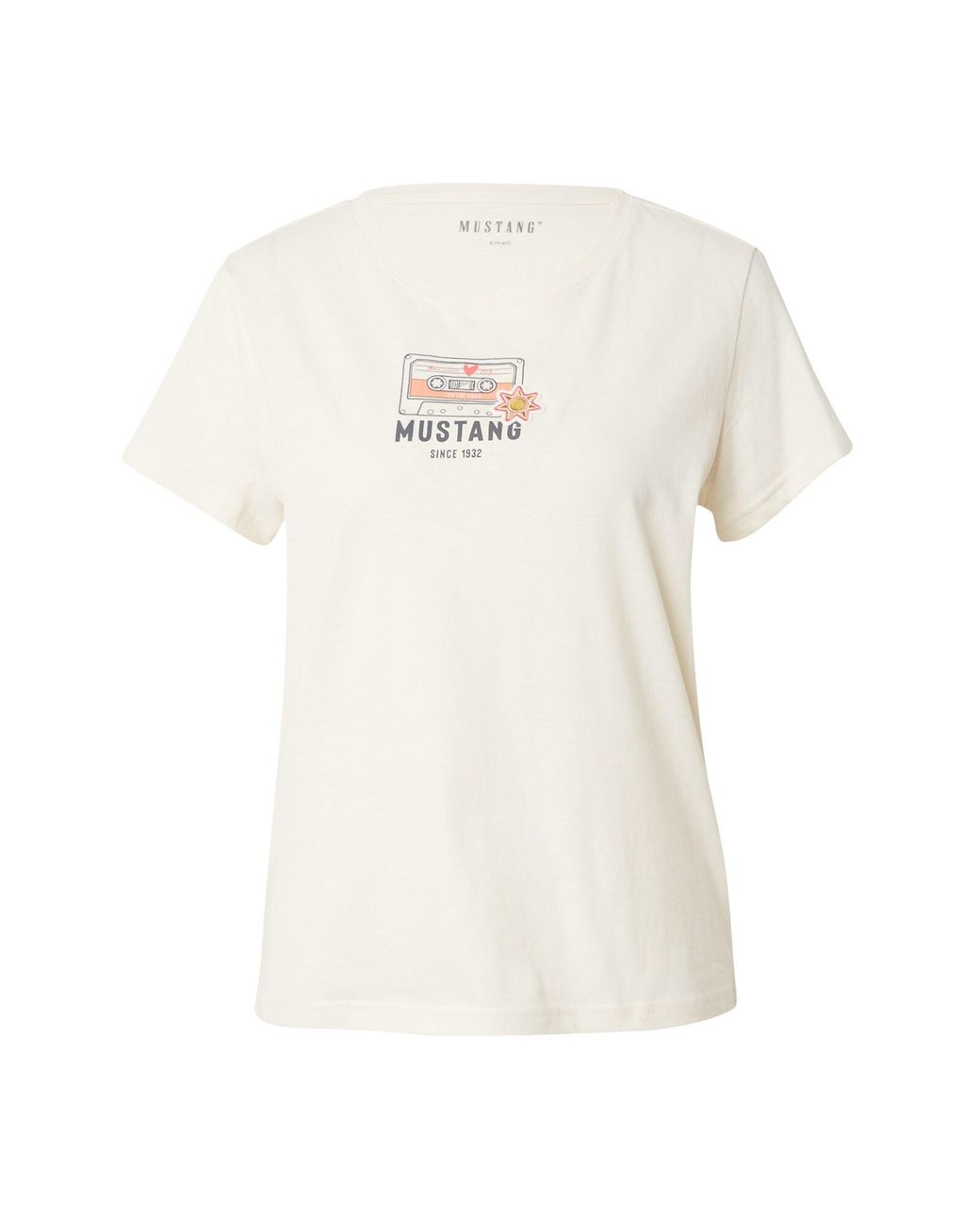 Mustang T-shirt 'alina' in Weiß | Lyst DE