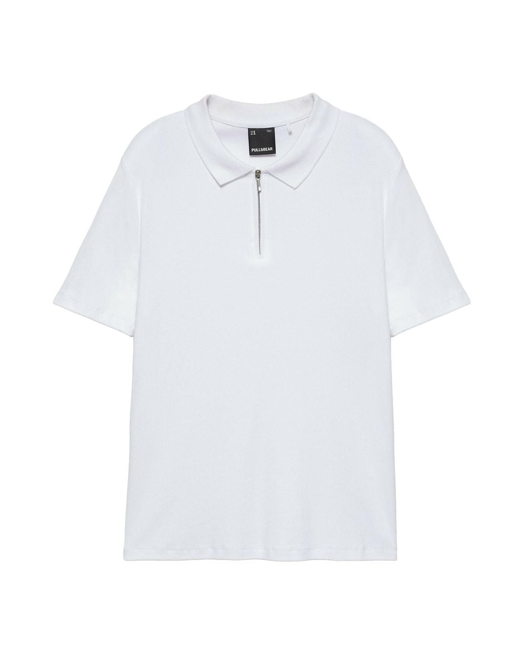Pull&Bear Poloshirt in White für Herren