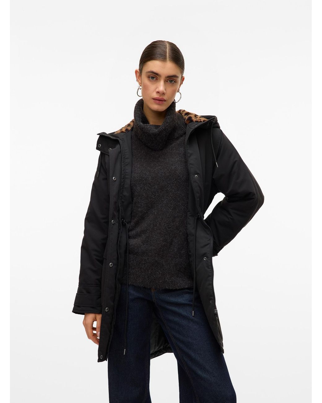 Vero Moda Black Parka Vmsavanne