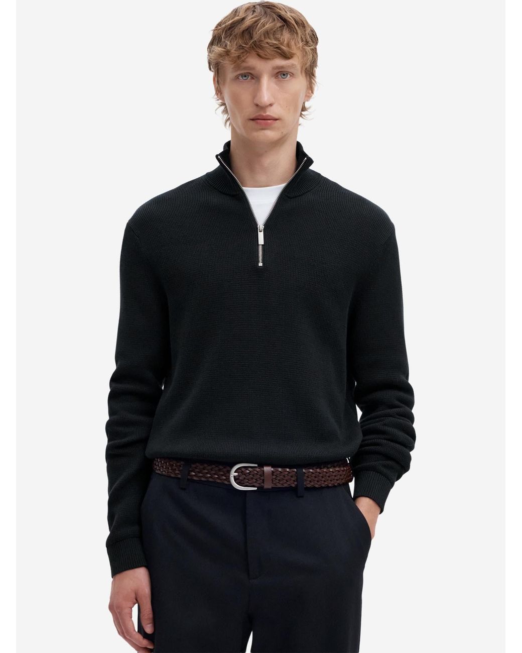 SELECTED Pullover Dane in Black für Herren