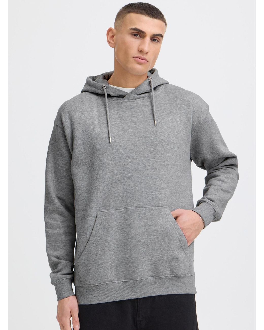 Solid Sweatshirt 'lenz' in Gray für Herren