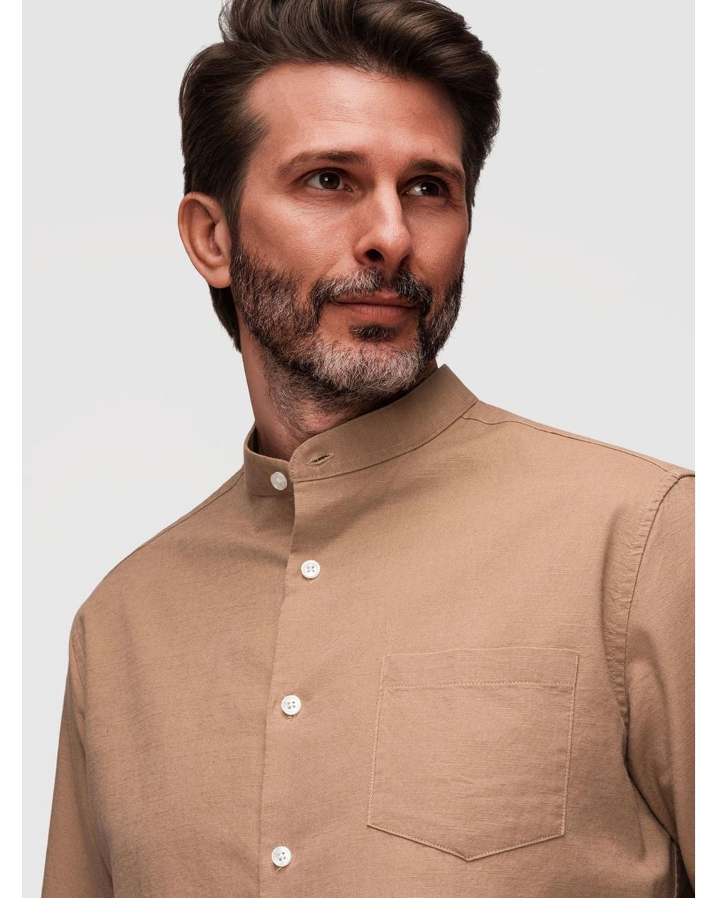 Ombre Hemd in Natural für Herren
