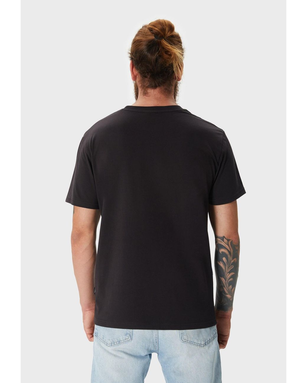 Oldskull T-Shirt Plain Basic in Black für Herren