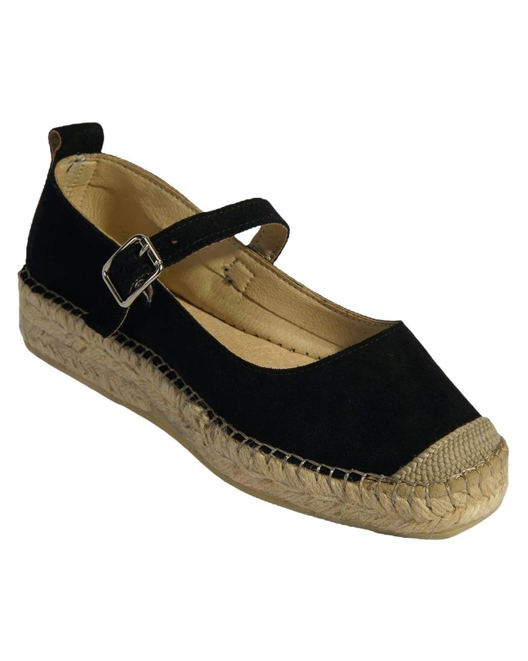 Desa Black Espadrilles Ballettschuhe