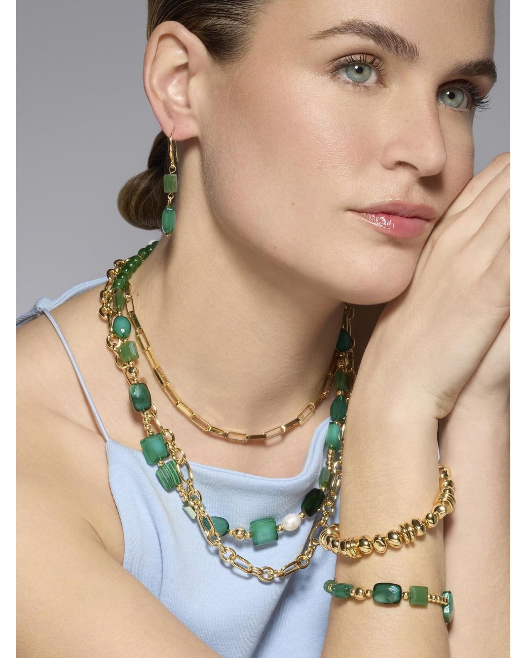 Luxenter Metallic Kette Nyste