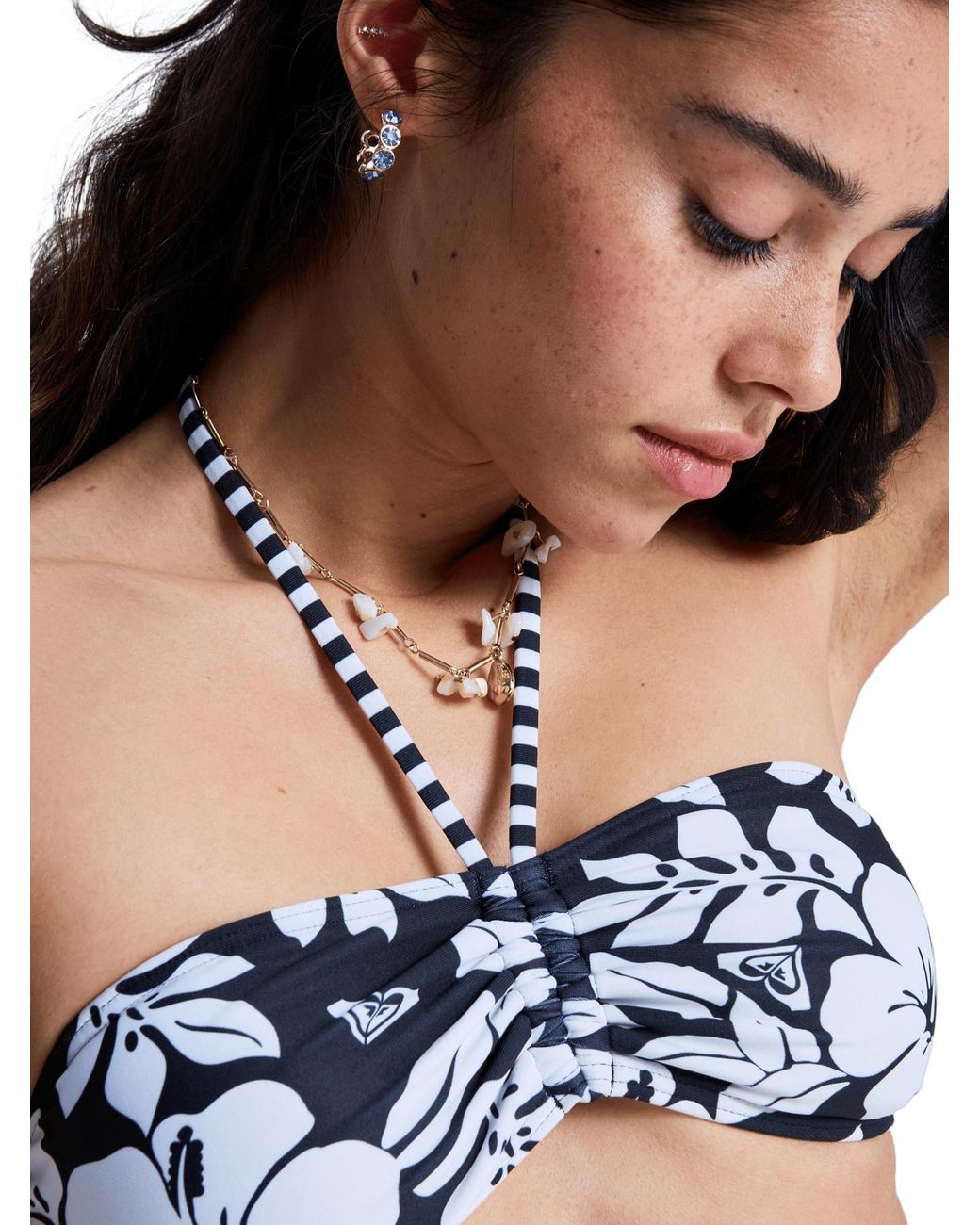 Roxy Blue Bikinitop Summer Surf