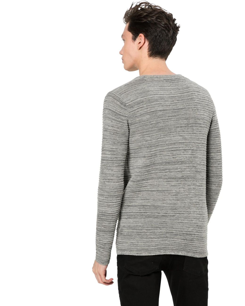 Solid Pullover Struan in Gray für Herren