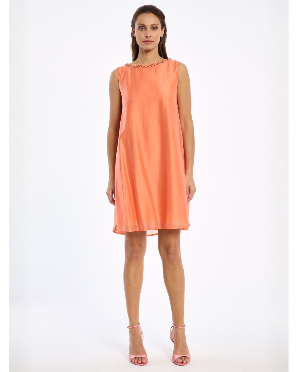 Ana Alcazar Orange Kleid Wakaba
