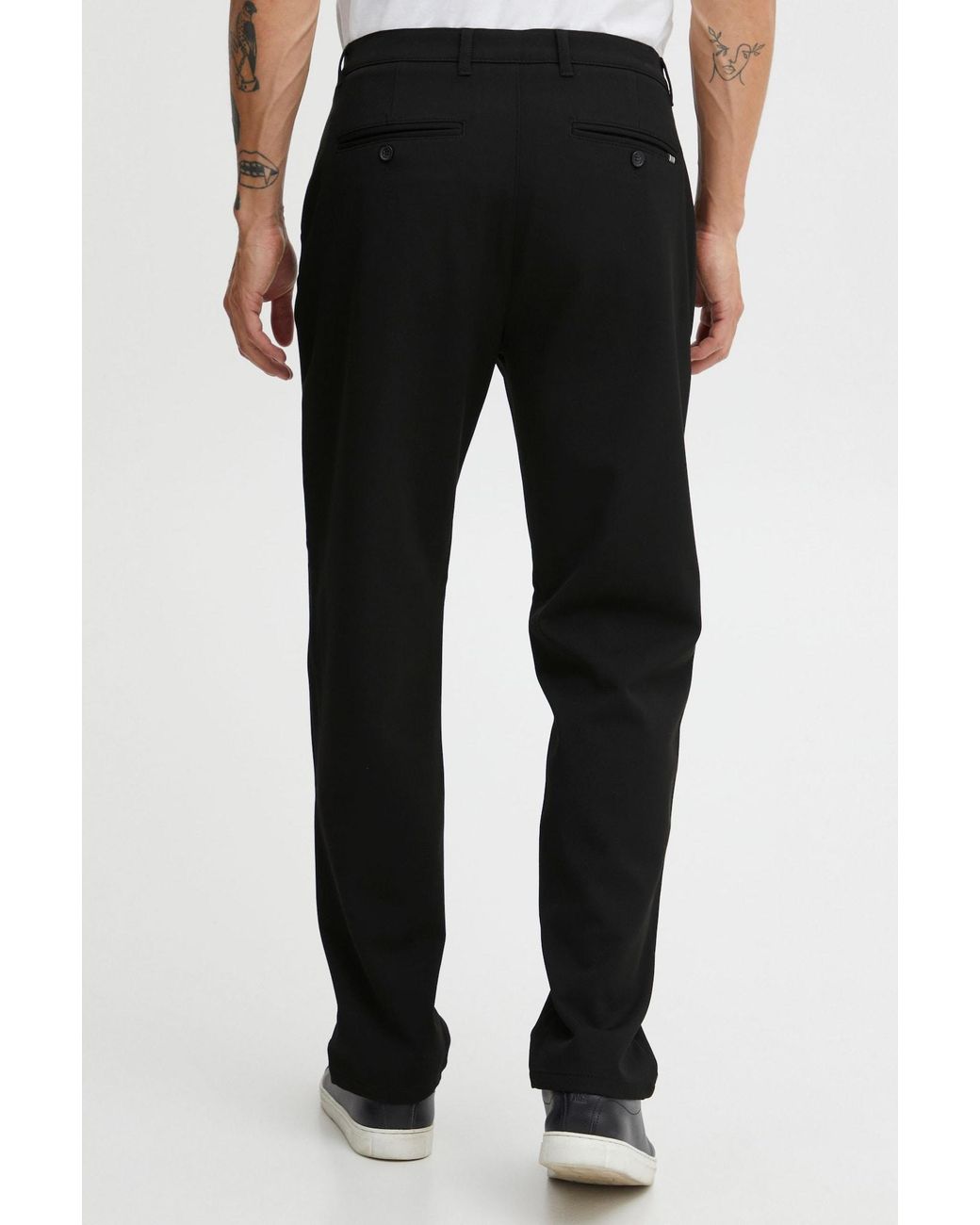 Solid Chinohose 'frederic' in Black für Herren