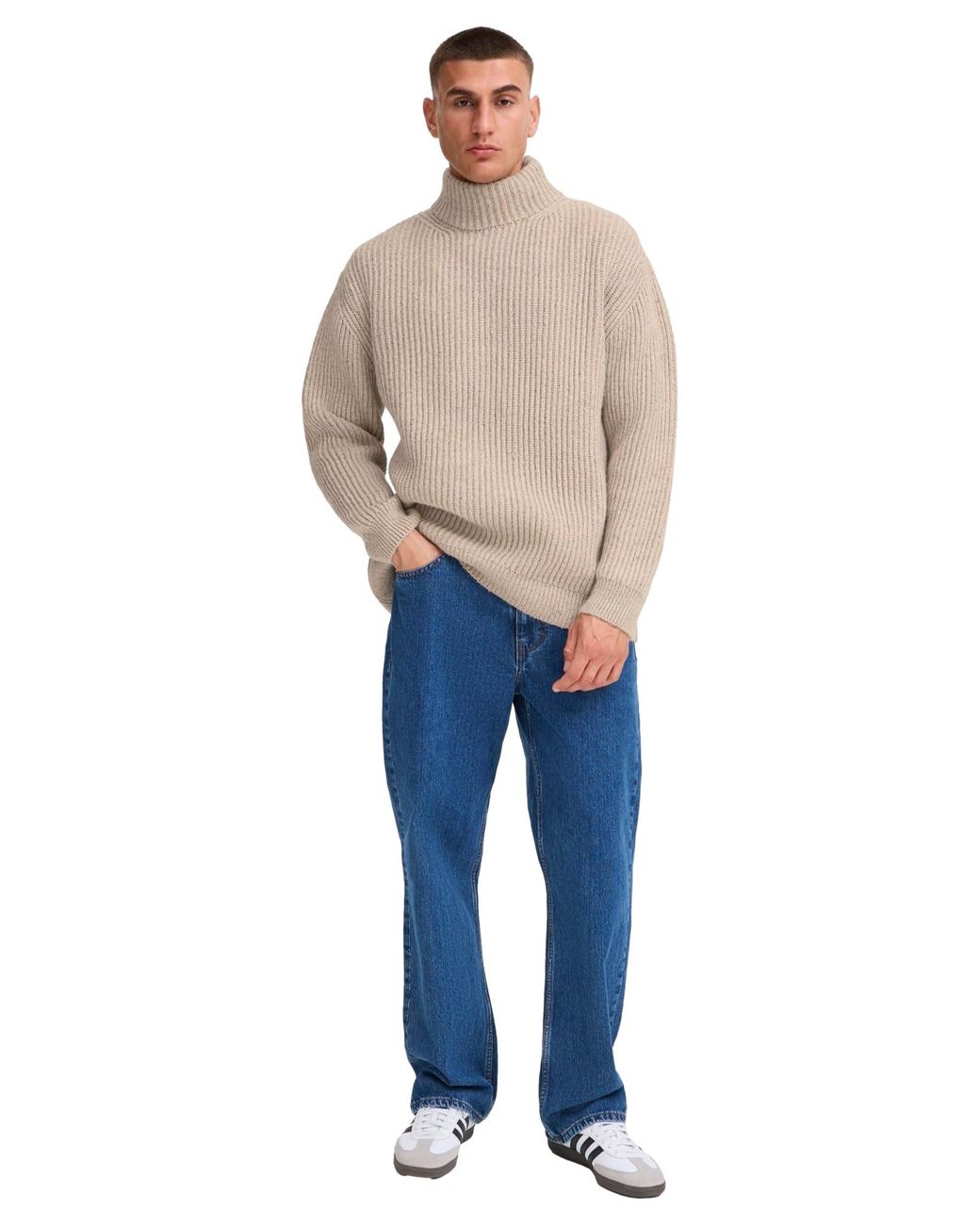 Solid Pullover Stiles in Natural für Herren
