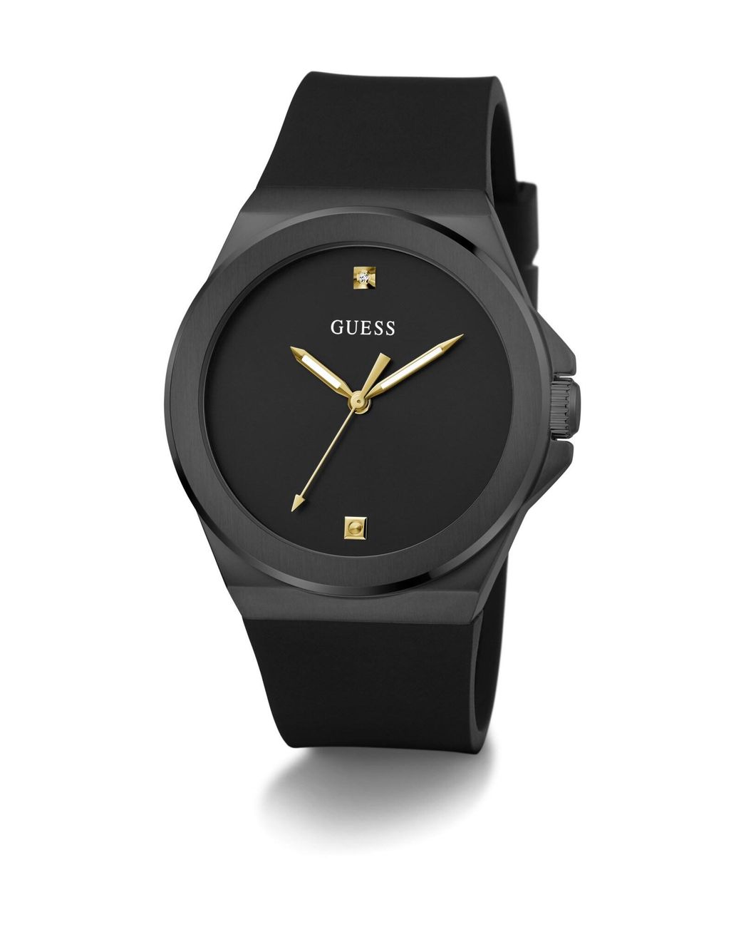 Guess Uhr Vinyl in Black für Herren