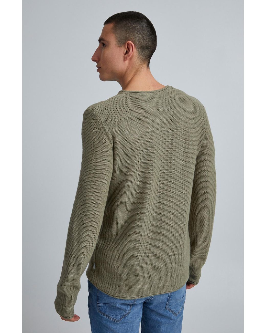 Solid Pullover in Green für Herren