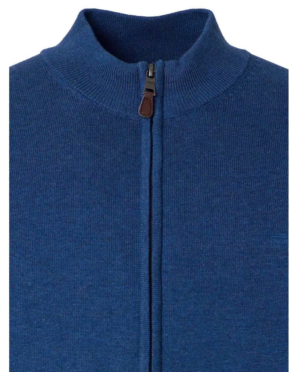 Redmond Strickjacke Basic in Blue für Herren