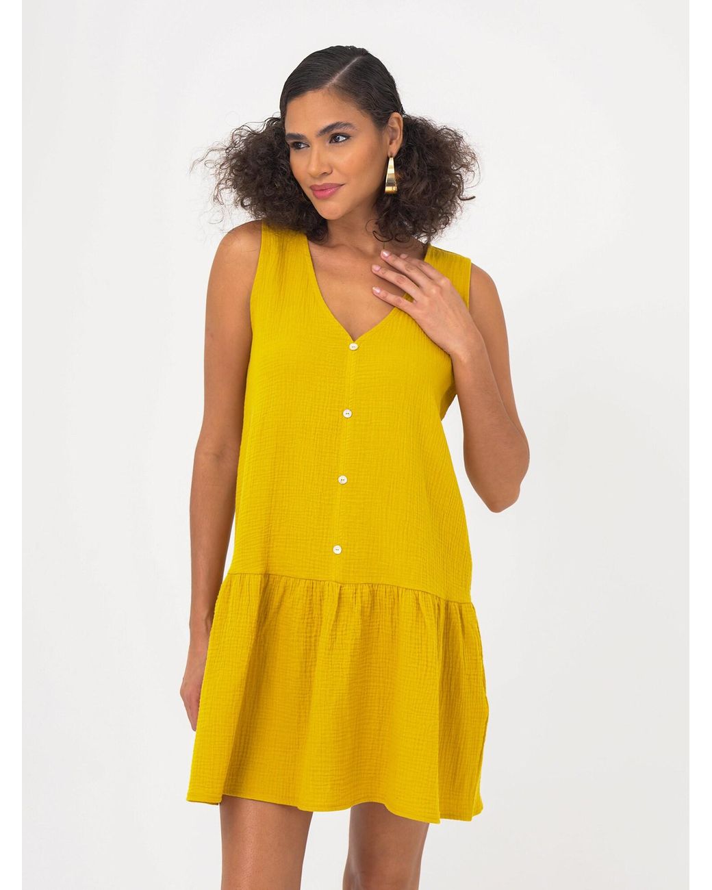 FRESHLIONS Yellow Kleid Penelope