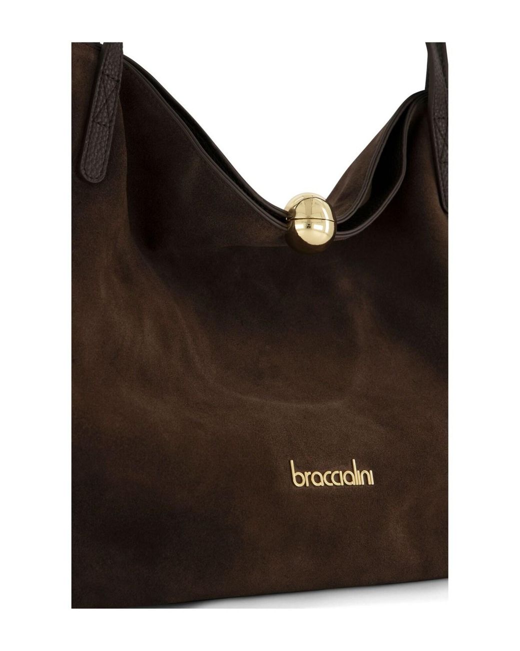 Braccialini Brown Shopper Ariel Suede