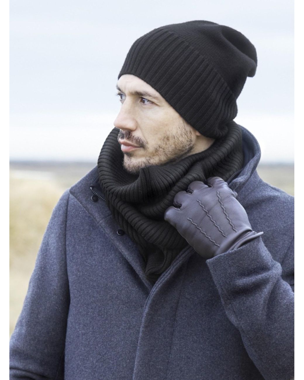 Fawler Mütze Kaleb in Black für Herren