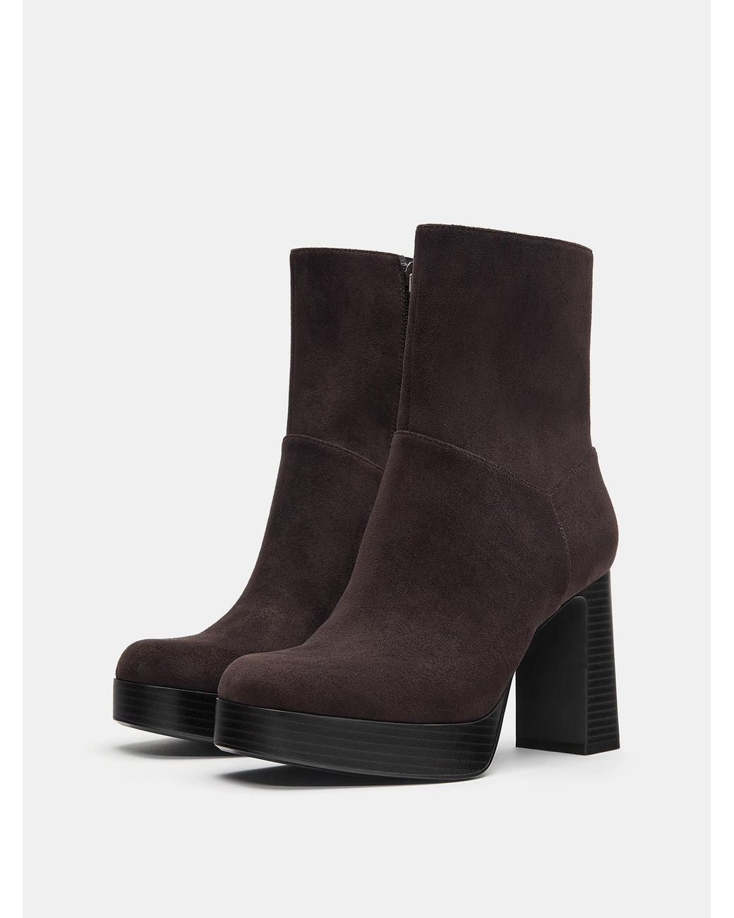 Pull&Bear Brown Stiefelette