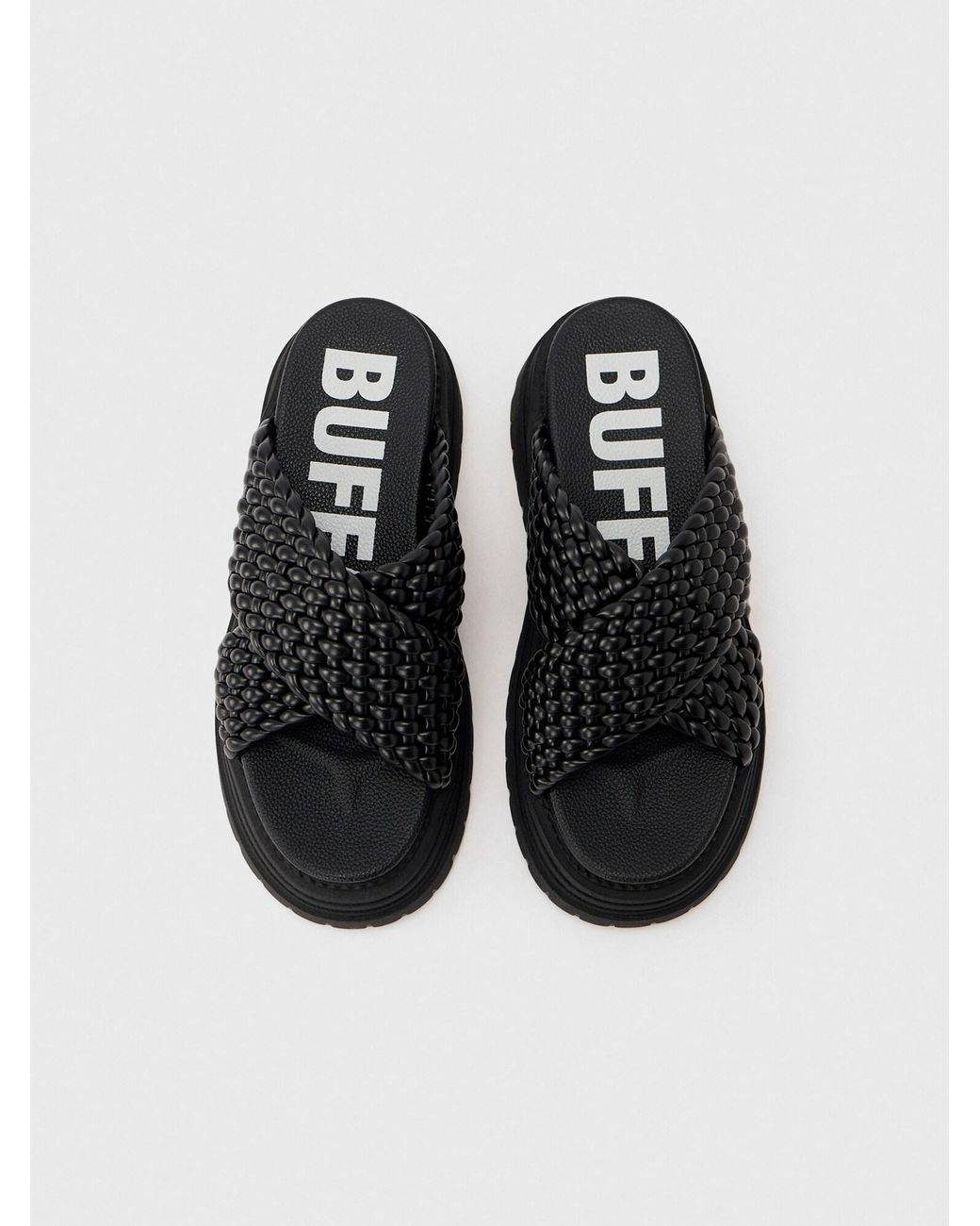 Buffalo Black Pantolette Lennox