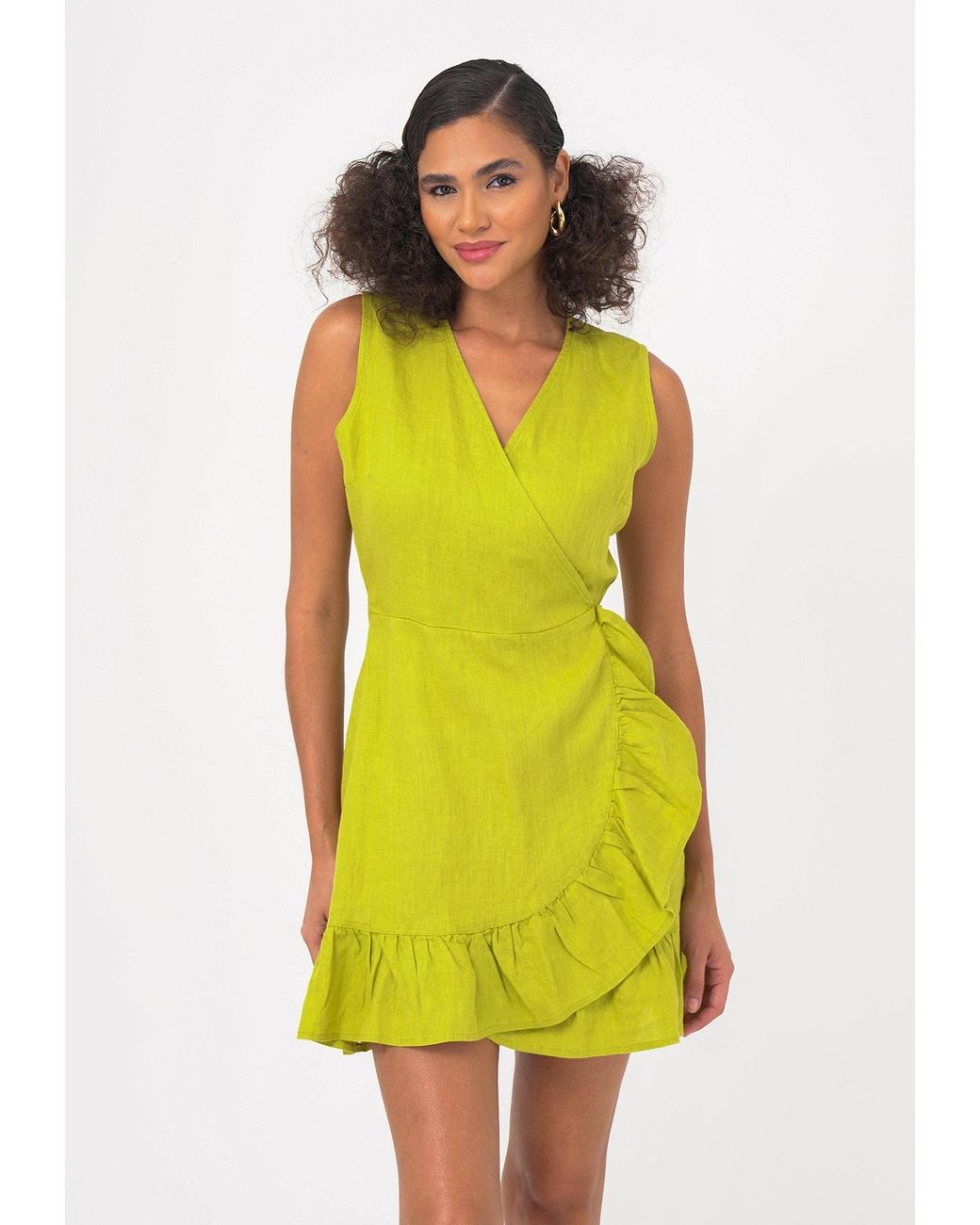 FRESHLIONS Yellow Sommerkleid Mailinda