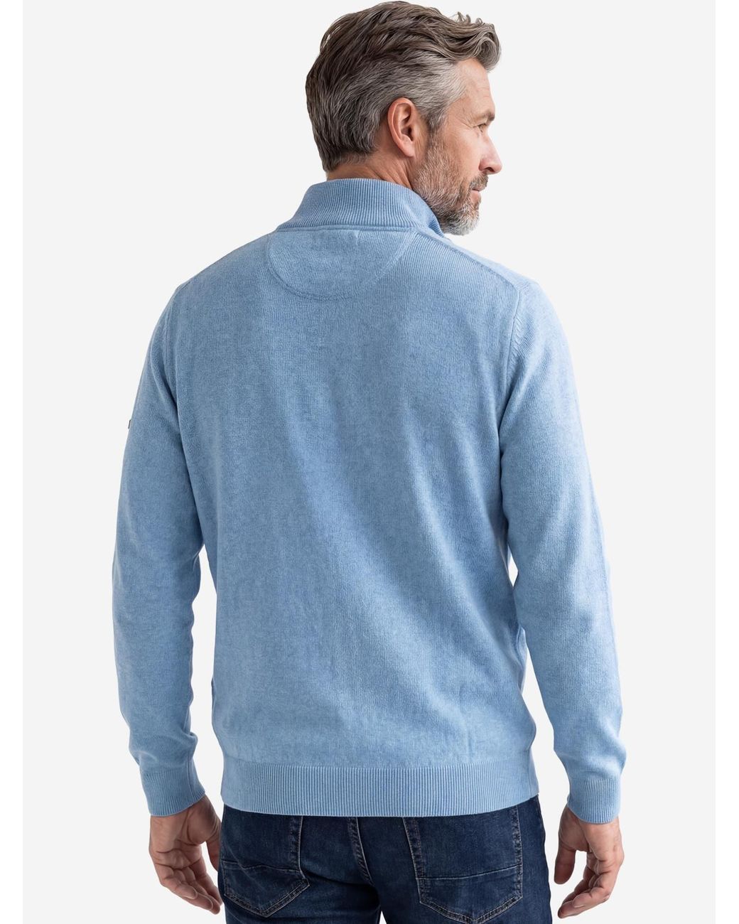 Redmond Pullover Basic in Blue für Herren