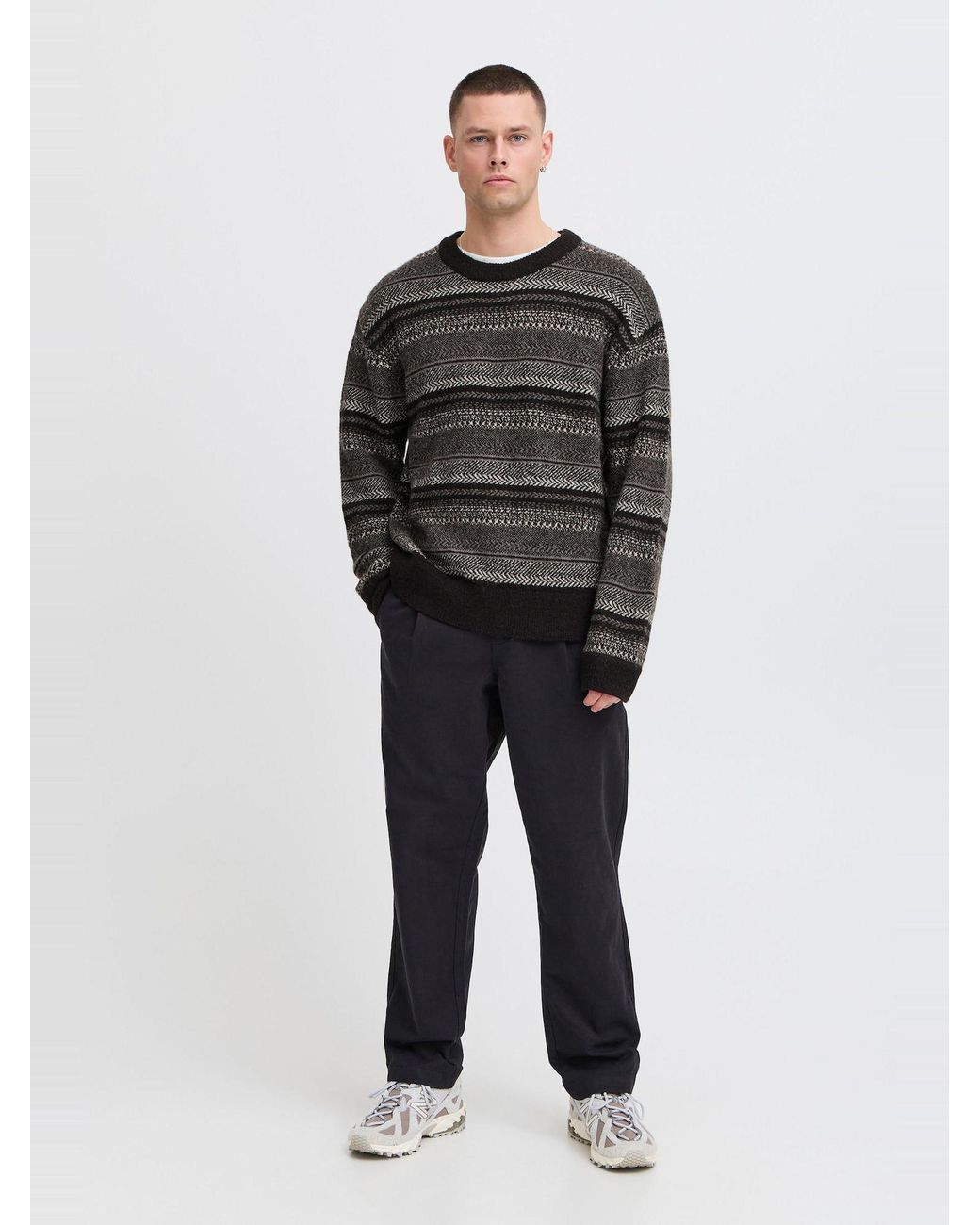 Solid Pullover Maxwell in Black für Herren