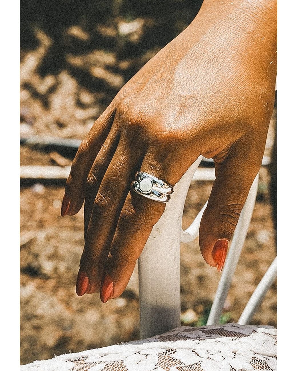 Haze & Glory White Ring