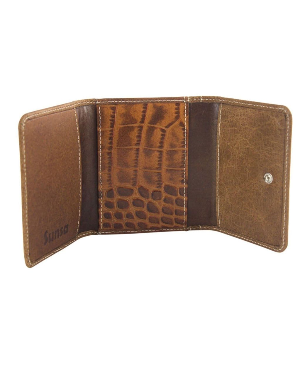 Sunsa Brown Portemonnaie