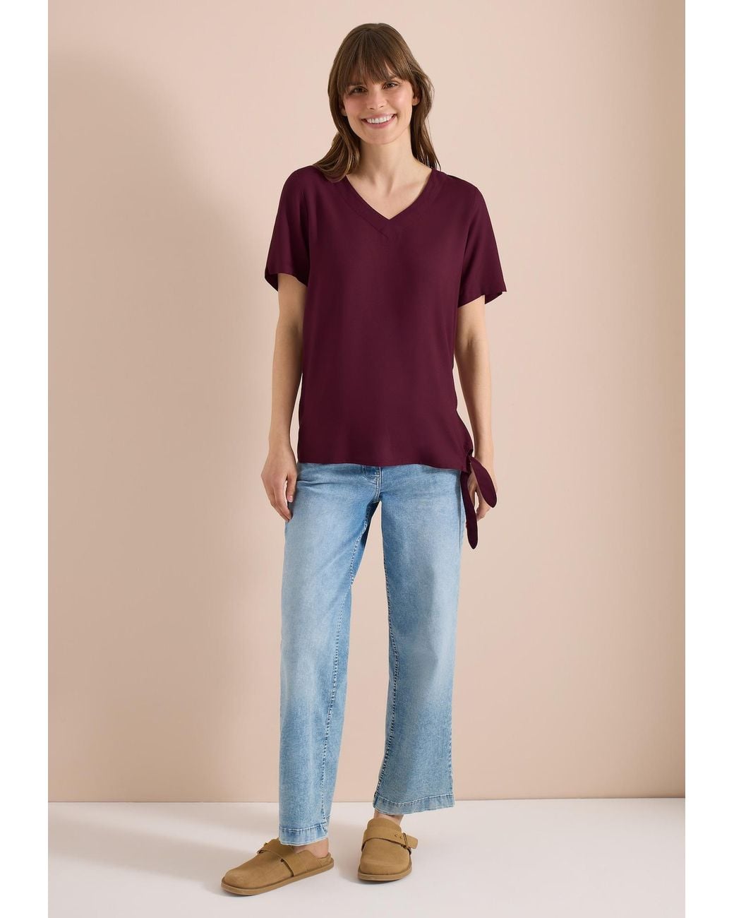 Cecil Purple Bluse