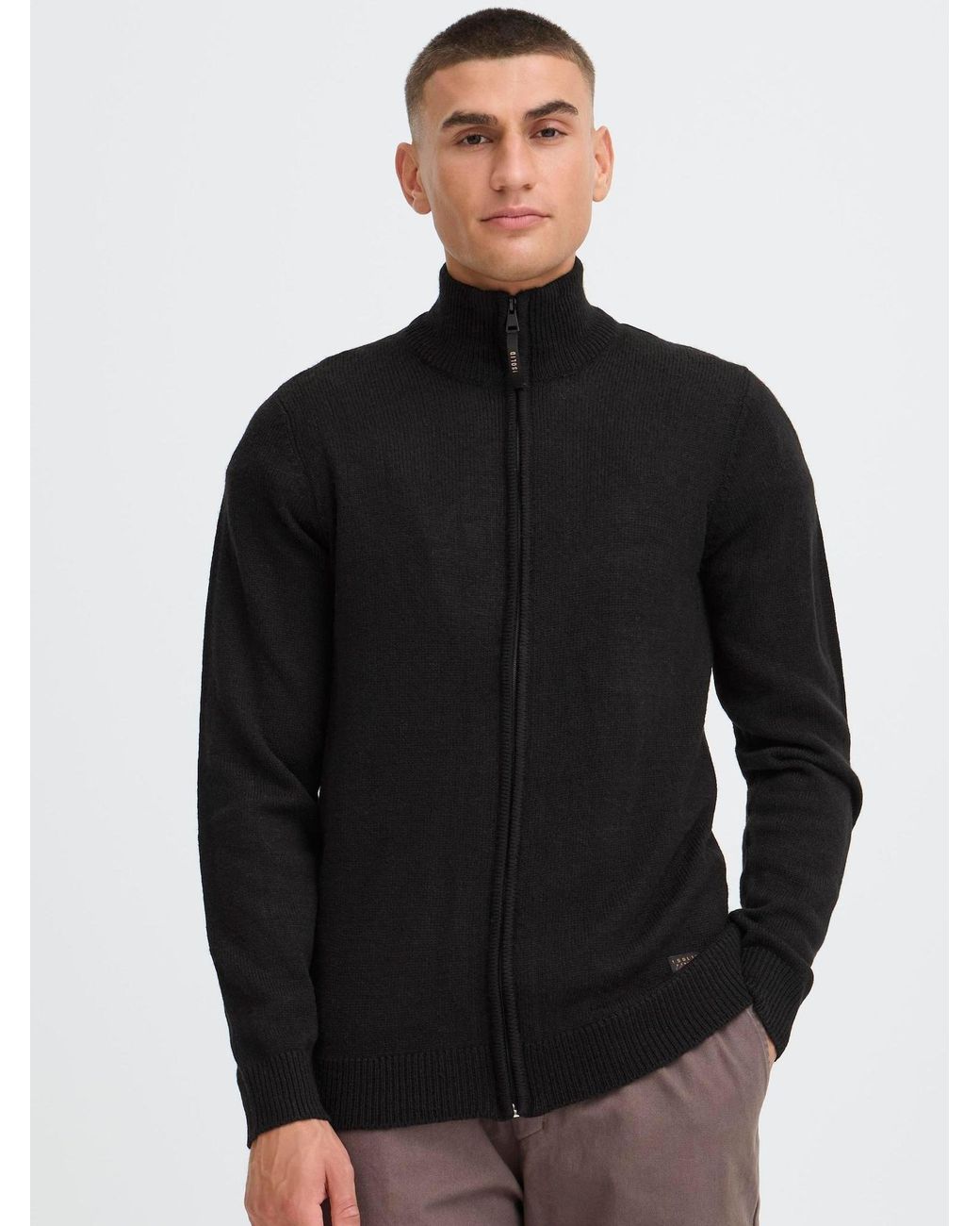 Solid Strickjacke Sdbabal in Black für Herren