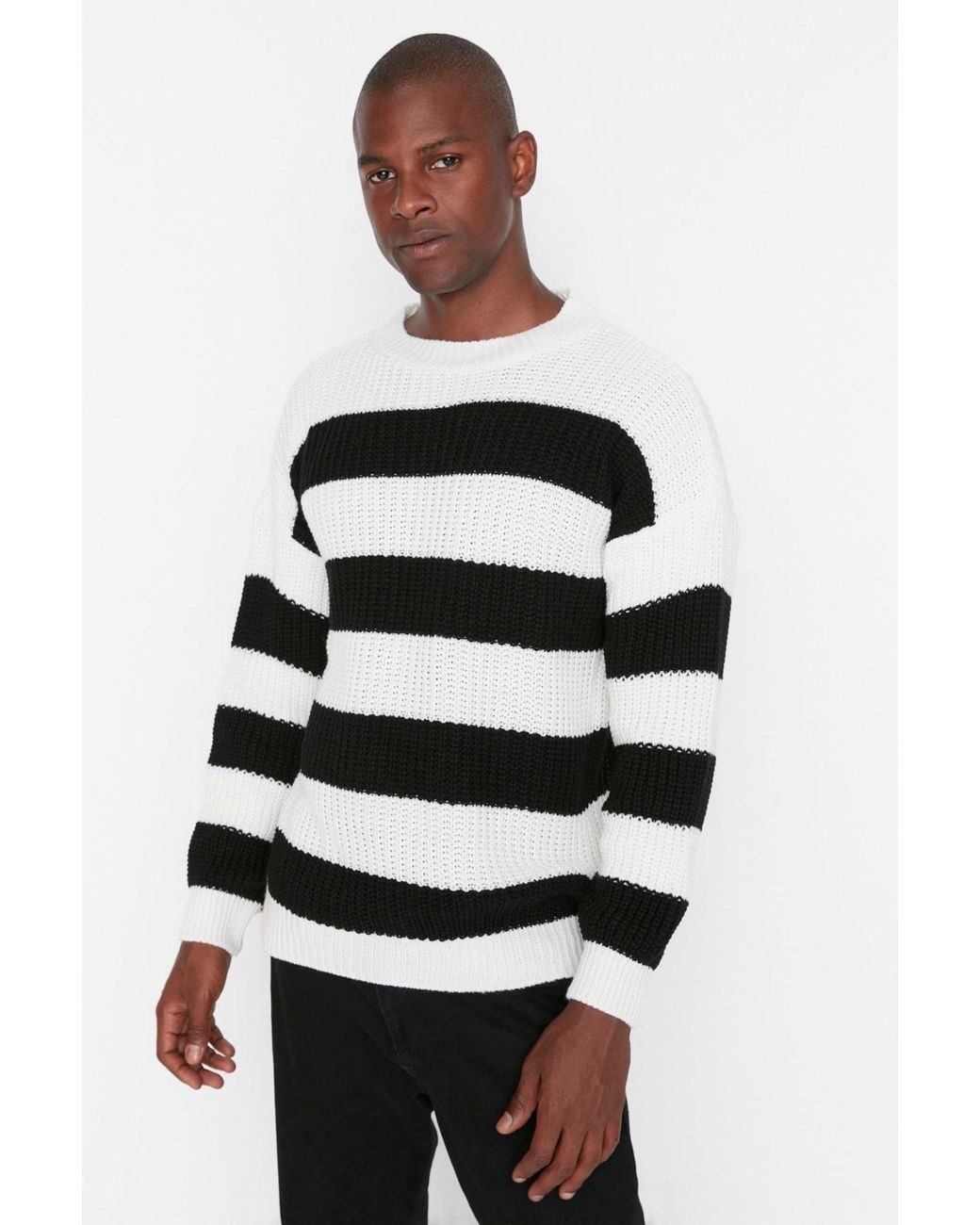 Trendyol Pullover in Black für Herren