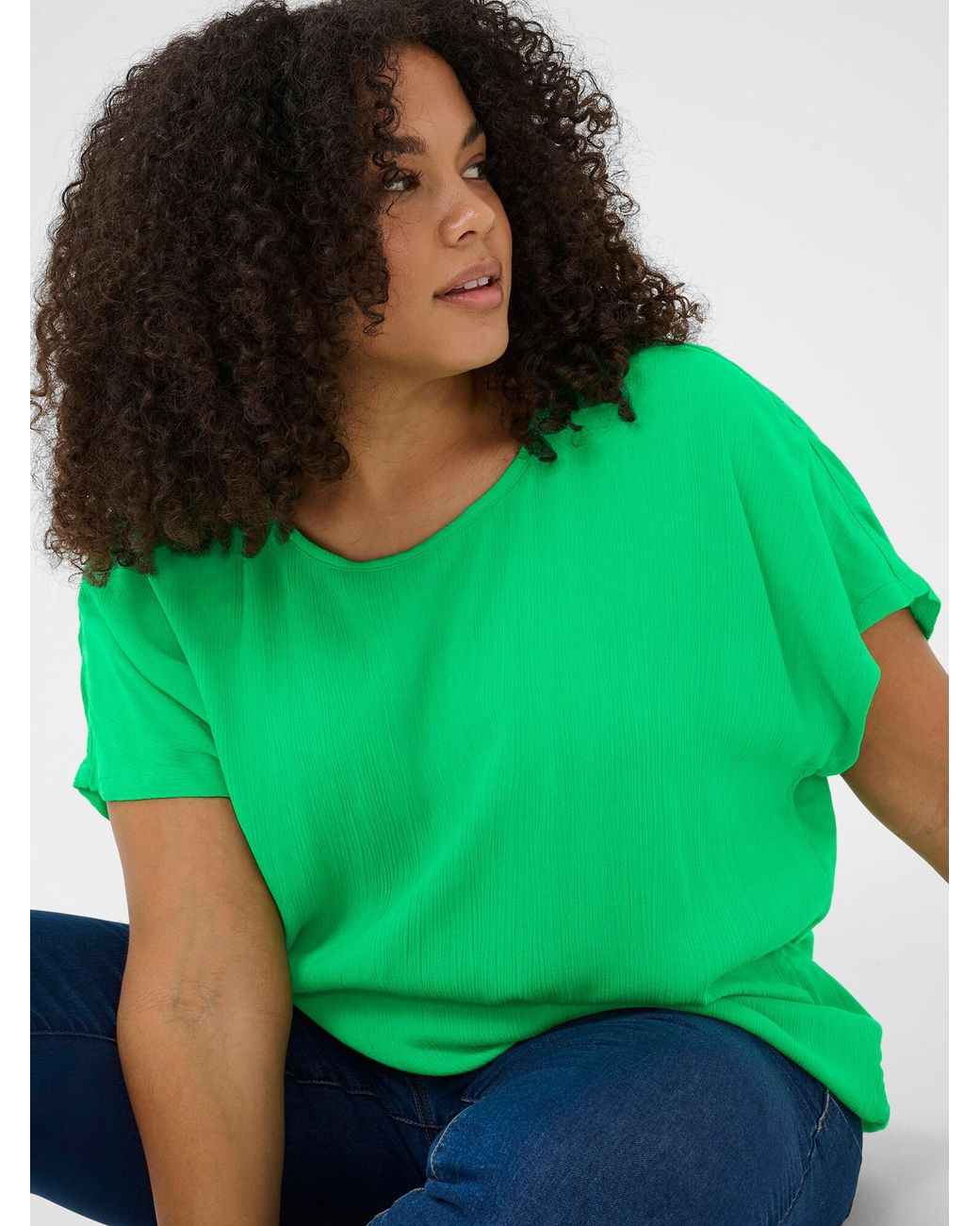 Kaffe Green Bluse Kcami Stanley