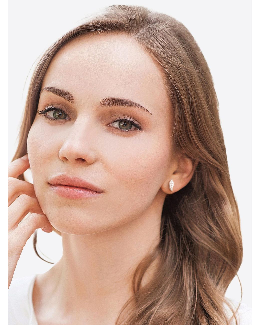 Sofia Milani Metallic Ohrringe Leaf